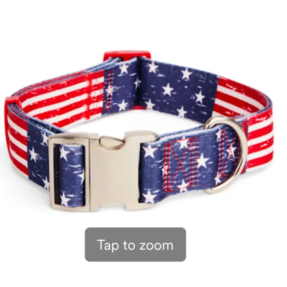 NWT American Flag Dog Collar XXL/XXXL